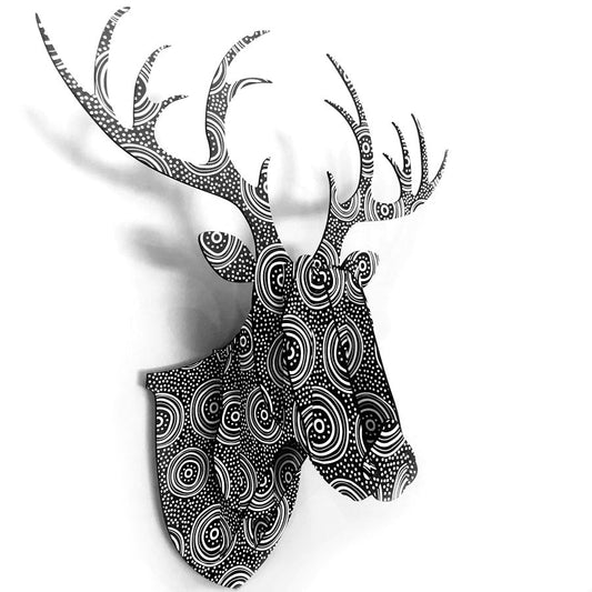 3D Stag Head - Patterned - Fantastick