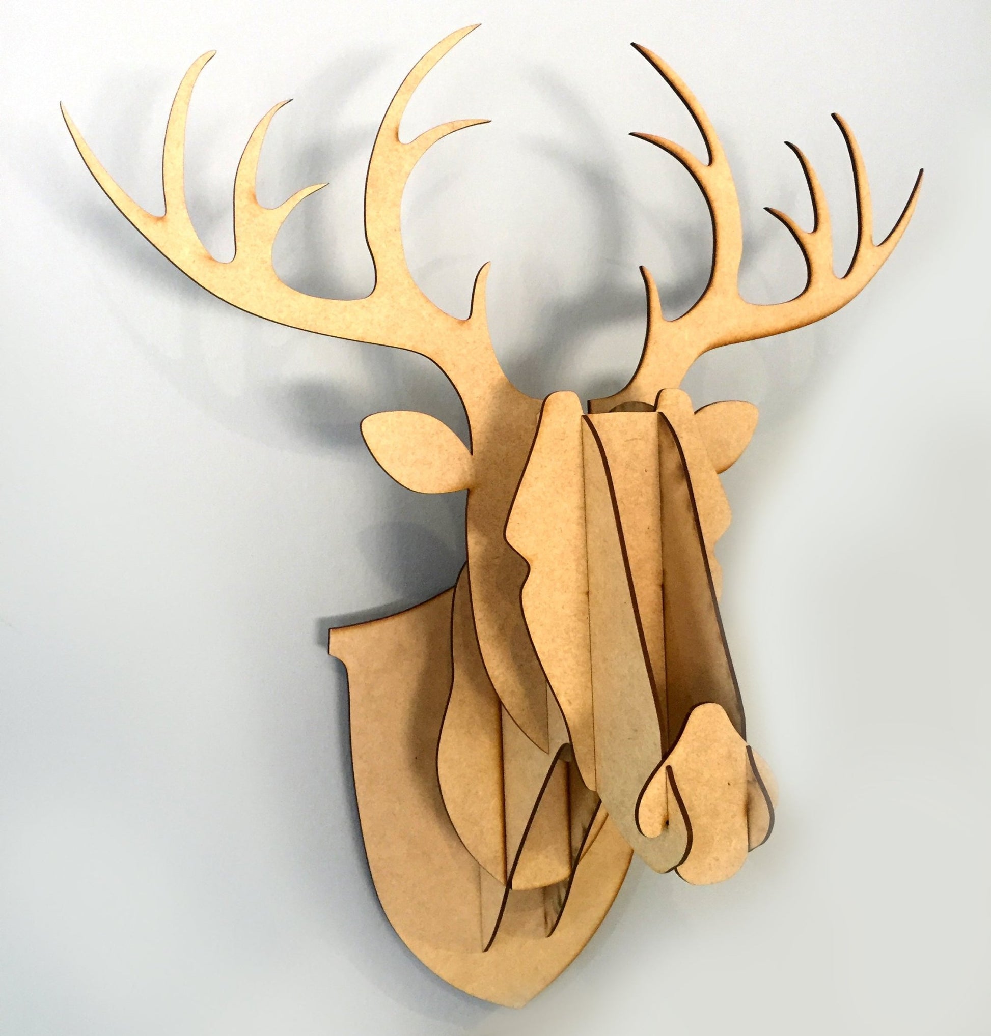 3D Stag Head - Wood - Fantastick
