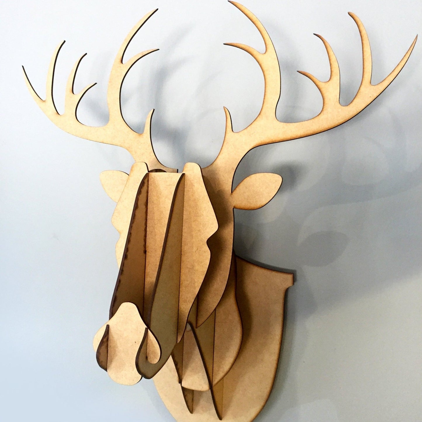 3D Stag Head - Wood - Fantastick