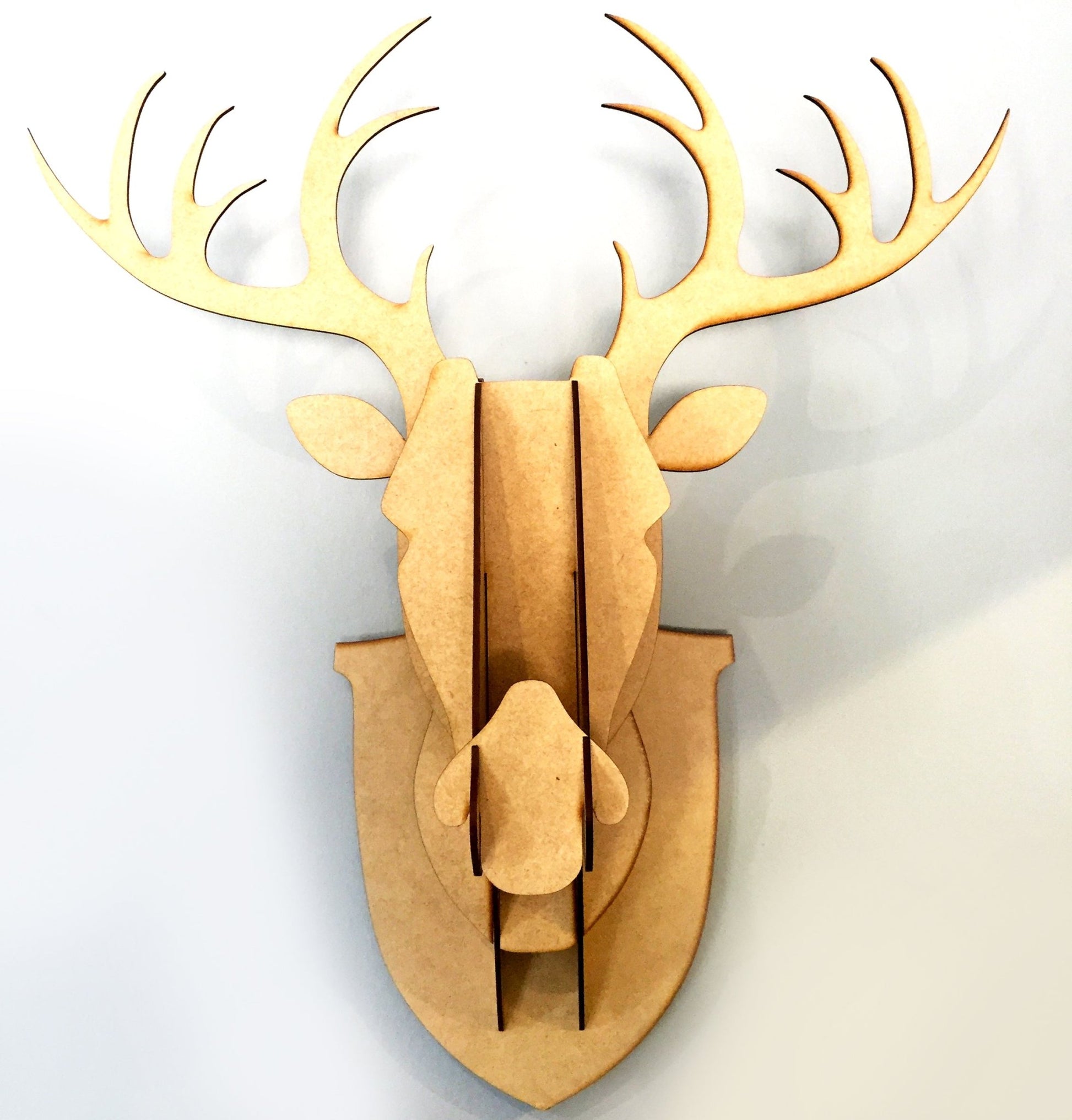 3D Stag Head - Wood - Fantastick