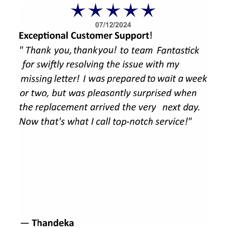 review from client