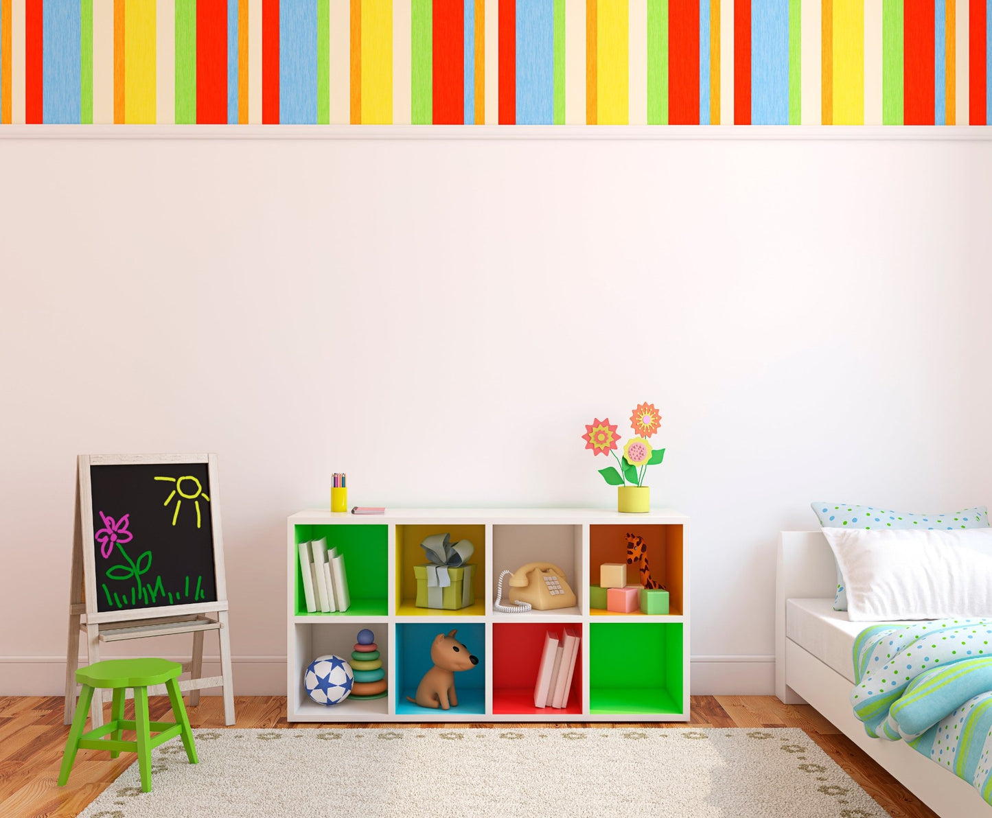 Butterfly garden - Kid's vinyl stickers with Optional Letters Add ON - Fantastick