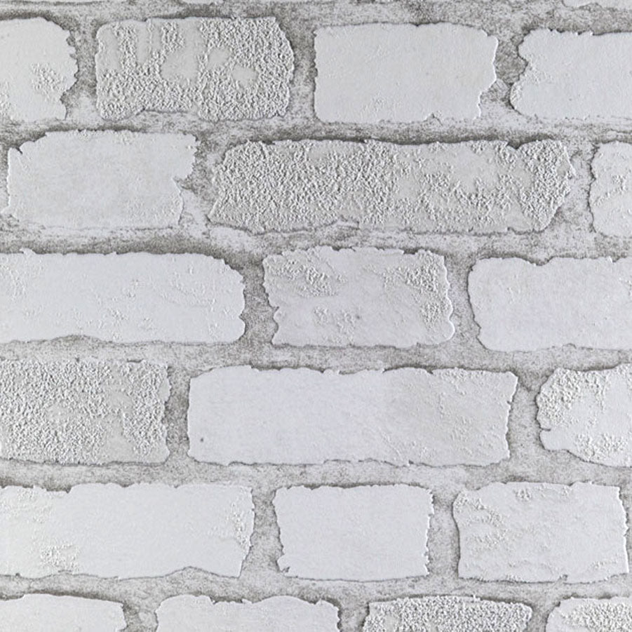 Carnaby Street White Brick Wallpaper - Fantastick