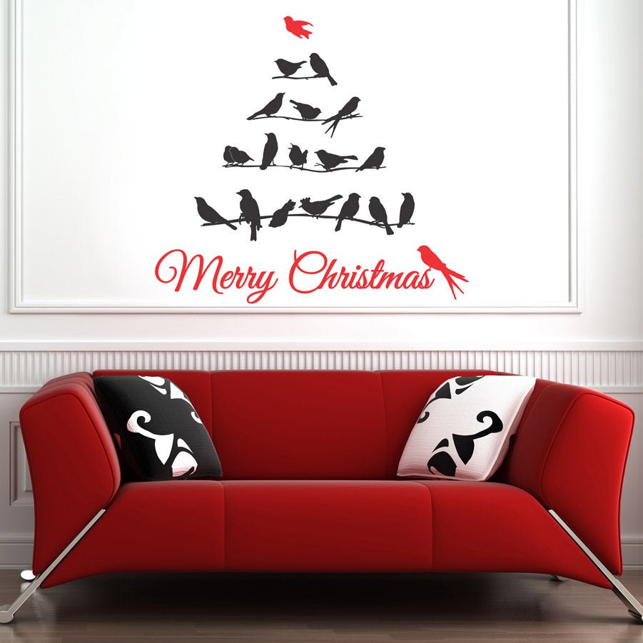 Christmas Birdies - Black & red - Fantastick