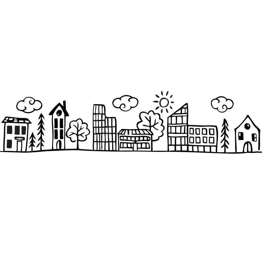 Doodle City - Vinyl wall sticker - Fantastick