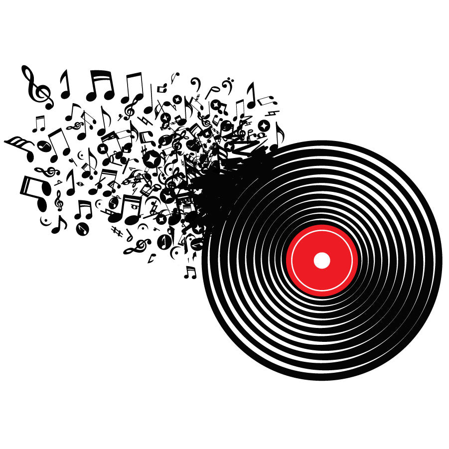 Music Record - vinyl wall sticker - Fantastick