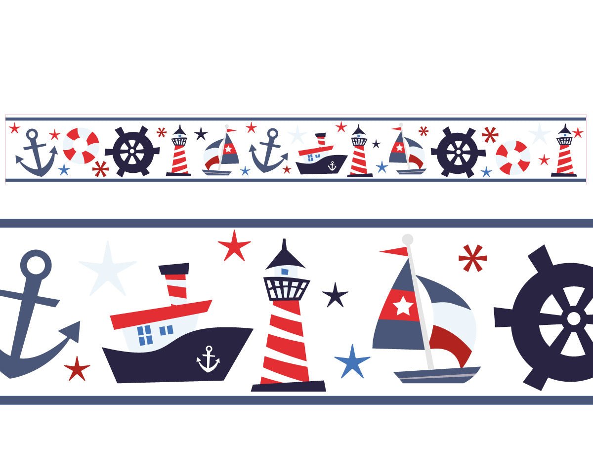 Nautical - Kid's vinyl Border - Fantastick