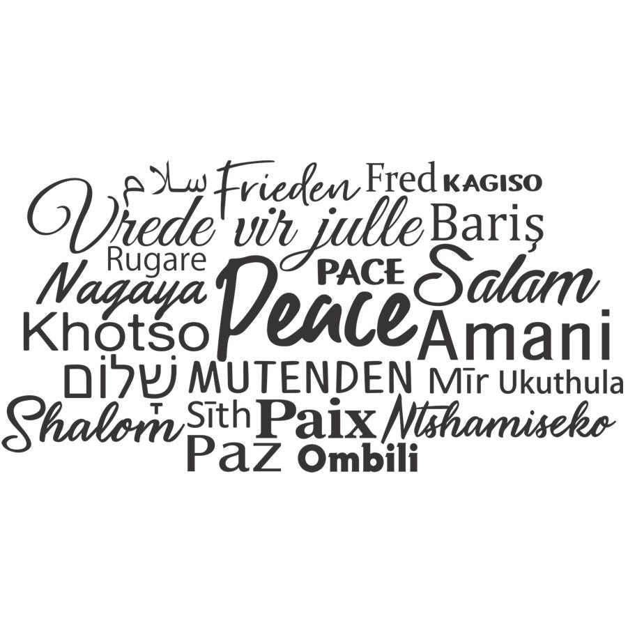 Peace quote - wall poetry - Fantastick