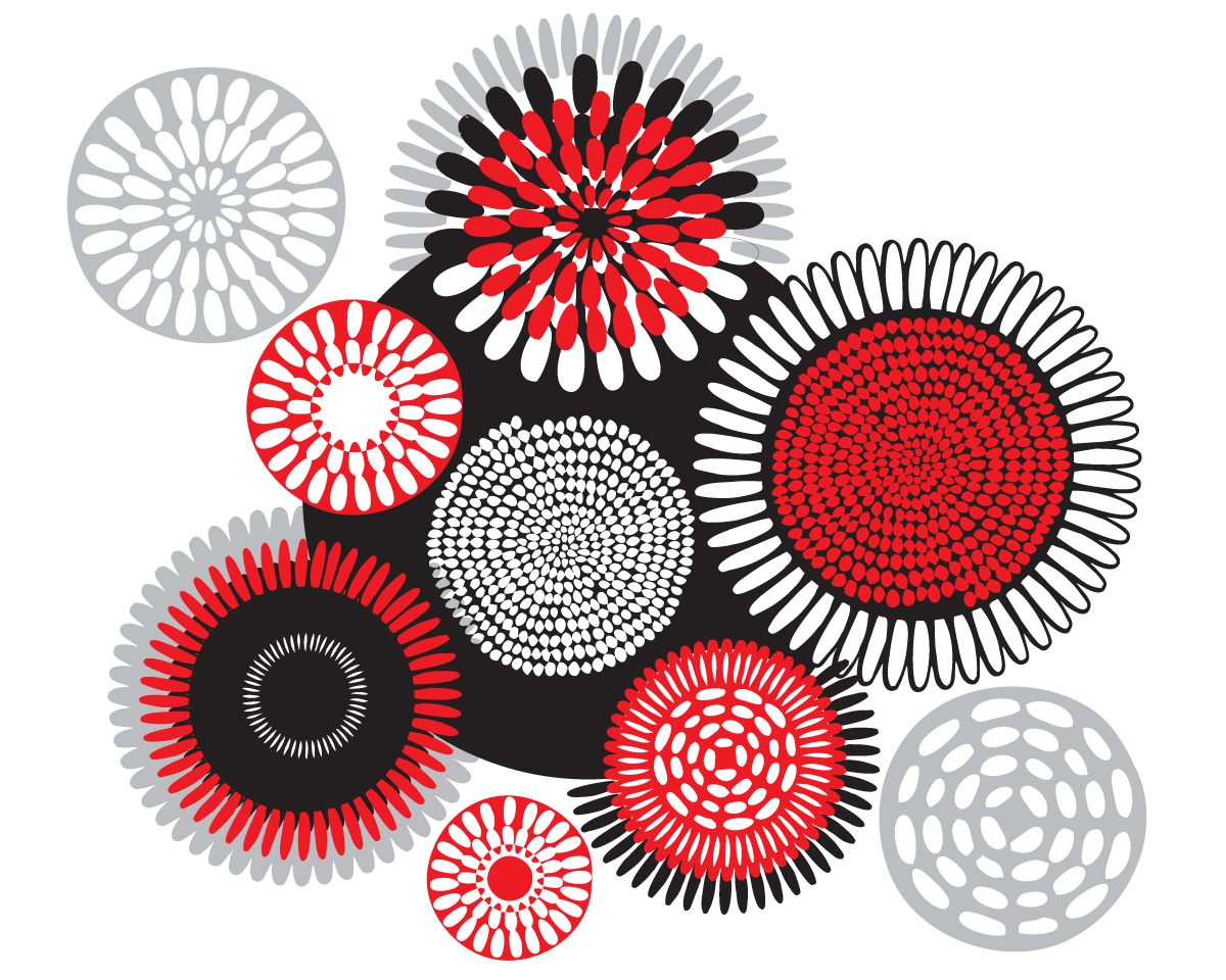 African patterns vinyl wall stickers