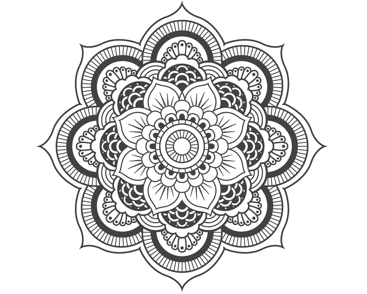 Mandala Flower - vinyl wall sticker - Fantastick