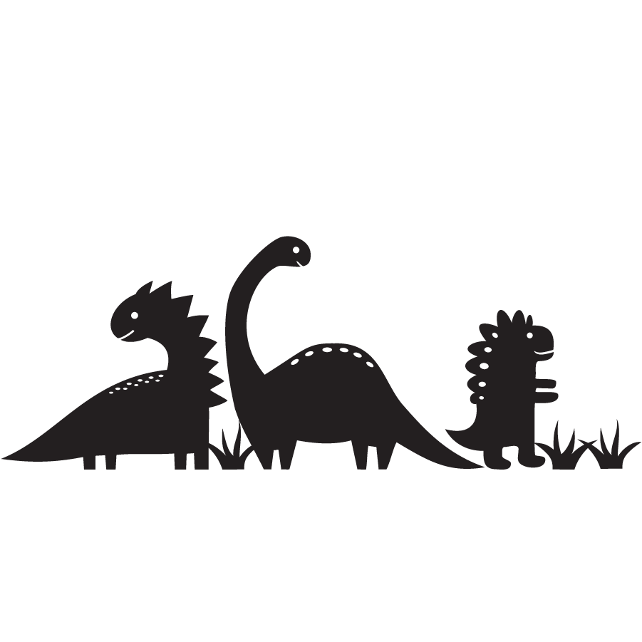 Dinosaur vinyl chalkboard stickers