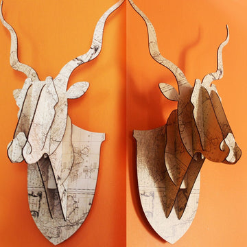 3D Kudu Head - Patterned - Fantastick