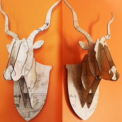 3D Kudu Head - Patterned - Fantastick