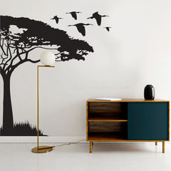 Acacia Half Tree - vinyl wall sticker - Fantastick