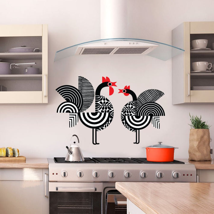 African Chickens - vinyl wall stickers - Fantastick