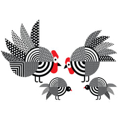 African Guinea fowl - vinyl wall stickers - Fantastick