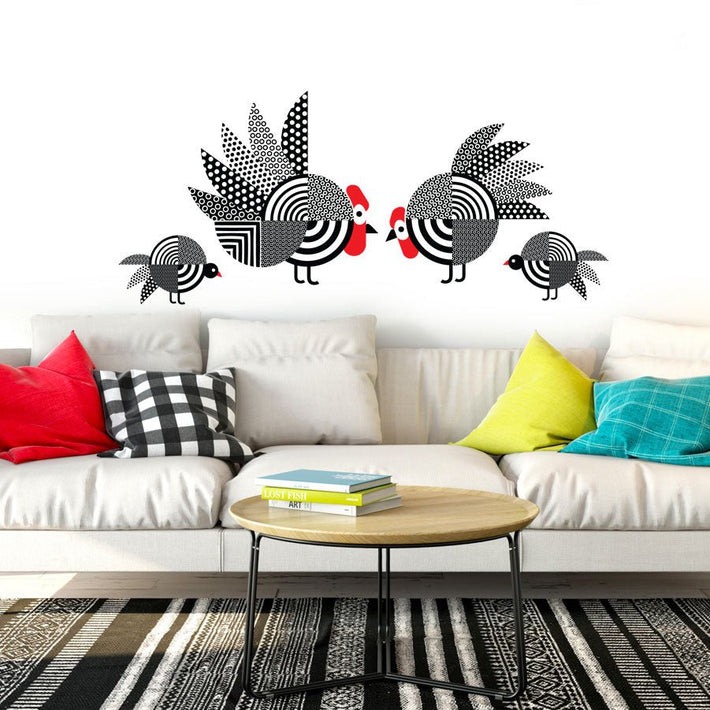 African Guinea fowl - vinyl wall stickers - Fantastick