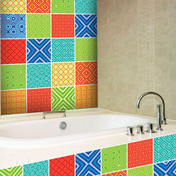 African Mix Colour - Vinyl Tile Strips - Fantastick