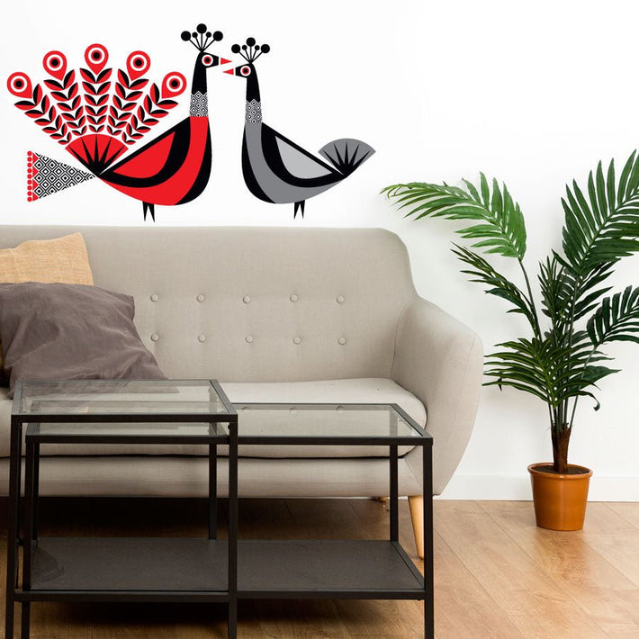 African Peacock - vinyl wall stickers - Fantastick