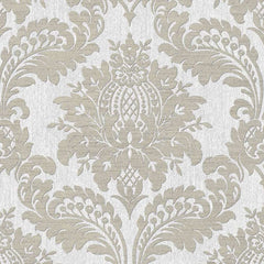 Archive Damask Grey Wallpaper - Fantastick