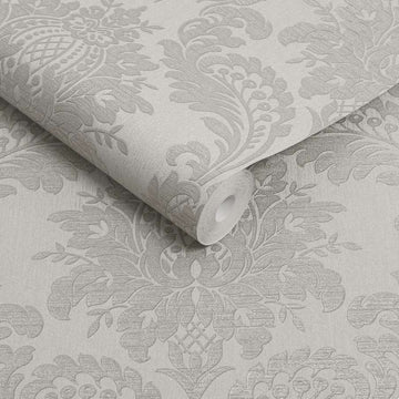 Archive Damask Taupe Wallpaper - Fantastick