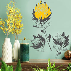 Artistic Proteas - vinyl wall sticker - Fantastick