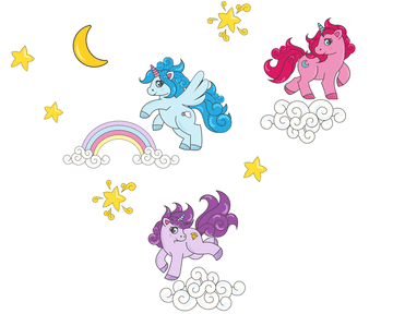 Baby Unicorns - Kid's wall stickers - Fantastick