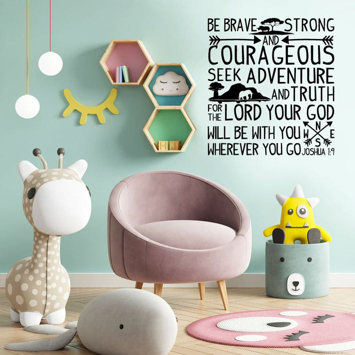 Be Brave - vinyl wall quote - Fantastick