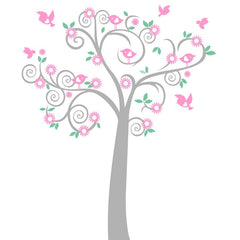 Birdy Tree - vinyl wall art - Fantastick