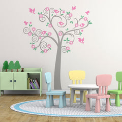 Birdy Tree - vinyl wall art - Fantastick