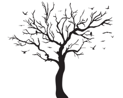 Bushwillow Tree - Vinyl wall sticker - Fantastick