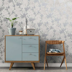 Chevril Taupe & silver Wallpaper - Fantastick