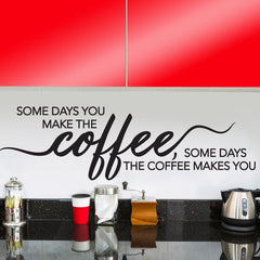 Coffee Quote - vinyl wall poetry - Fantastick