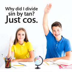 Cos - Math Quote - vinyl wall sticker - Fantastick