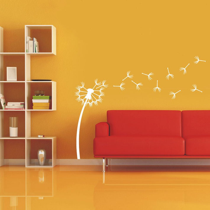 Dandelion White - vinyl wall art - Fantastick