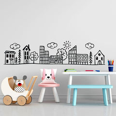 Doodle City - Vinyl wall sticker - Fantastick