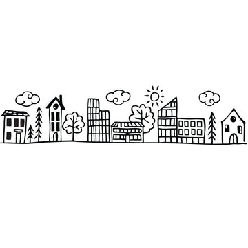 Doodle City - Vinyl wall sticker - Fantastick