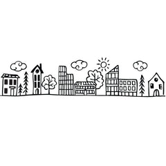 Doodle City - Vinyl wall sticker - Fantastick