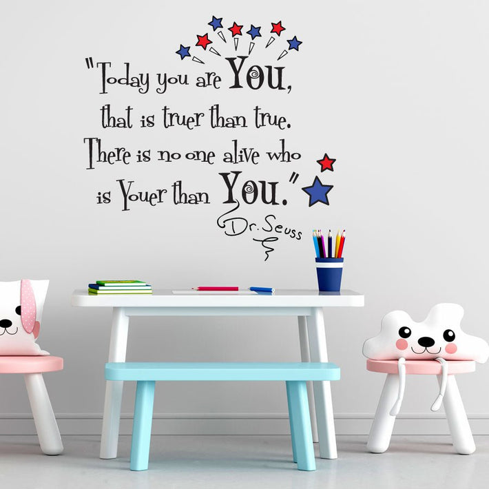 Dr Seuss quote - vinyl wall poetry - Fantastick