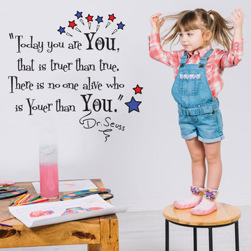 Dr Seuss quote - vinyl wall poetry - Fantastick