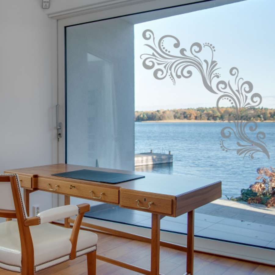 Normal Vinyl Glass Sticker Elegance Frosted vinyl glass stickers - Fantastick