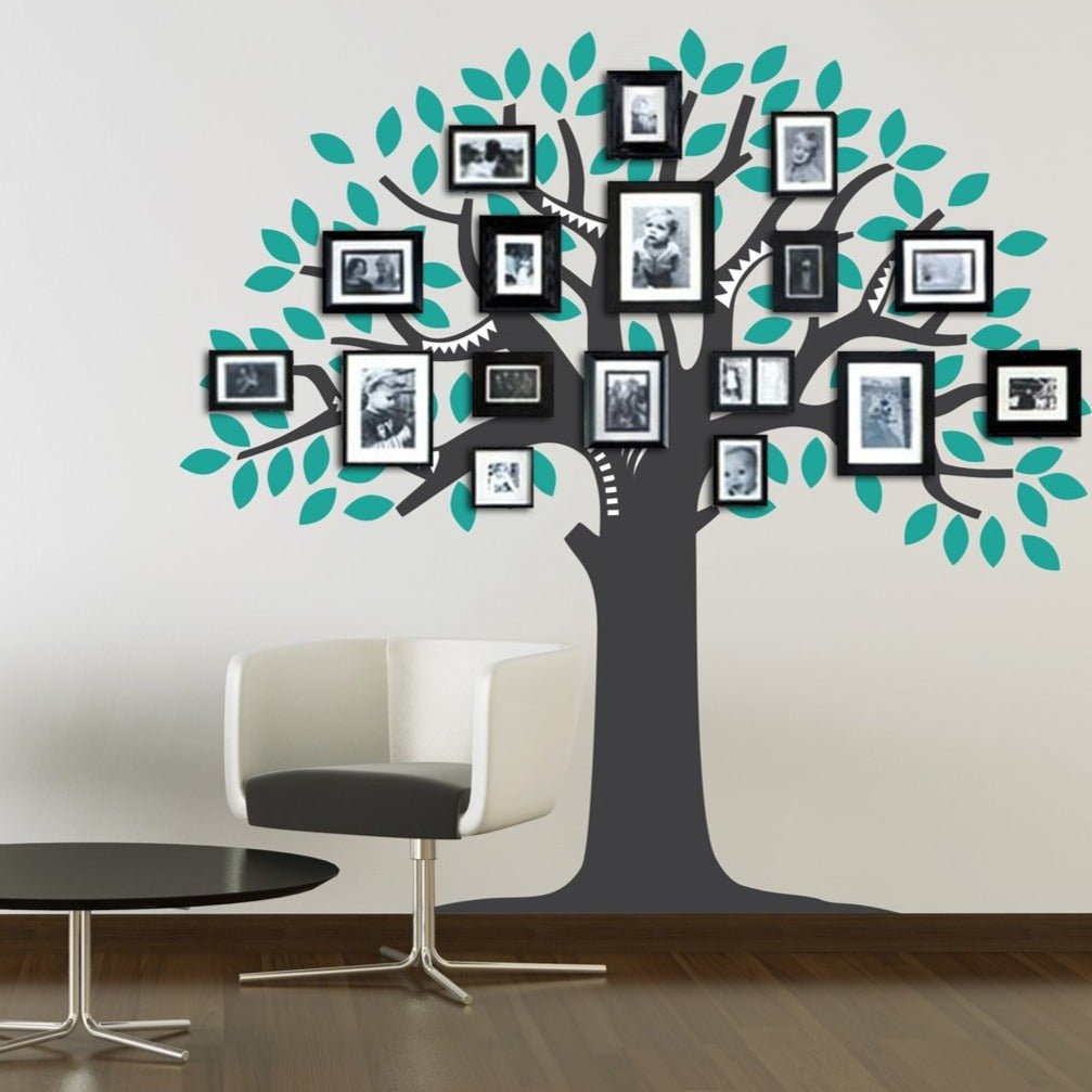Family Text Sticker Vinyl Wall Decals Family Tree Family Tree Wall Decal, Large Family