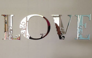 Fancy alphabet letters in mirror finish - Fantastick