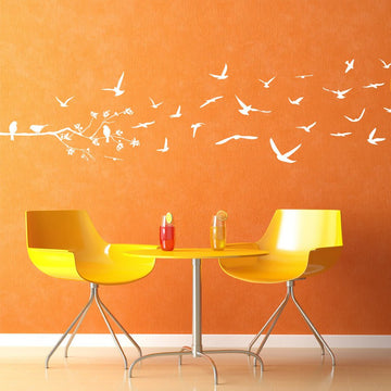 Fly Away Birds - vinyl wall stickers - Fantastick