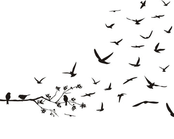 Fly Away Birds - vinyl wall stickers - Fantastick