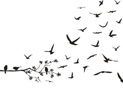 Fly Away Birds - vinyl wall stickers - Fantastick