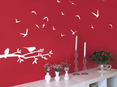 Flying Swallows - vinyl wall art - Fantastick