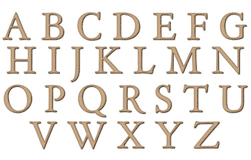 Formal Alphabet Letters in Wood - Fantastick