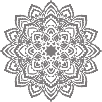 Frosted Ethnic Mandala - vinyl glass sticker - Fantastick