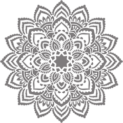 Frosted Ethnic Mandala - vinyl glass sticker - Fantastick